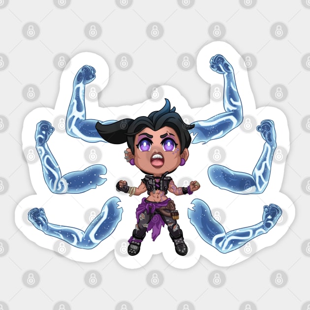 Borderlands 3 - Amara Sticker by eusrock